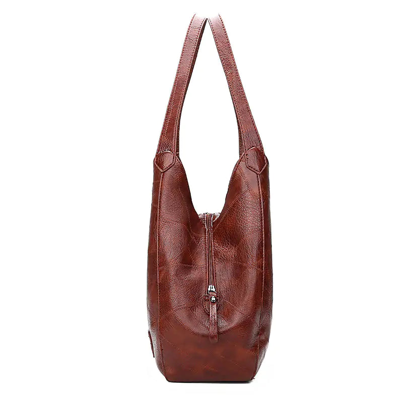 Bolso vintage de cuero PU para mujer