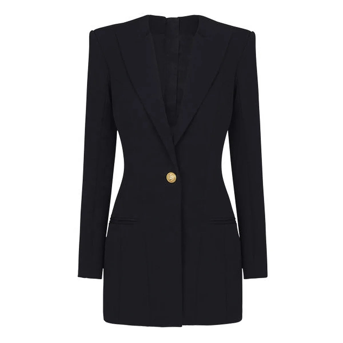 Elegant One Button Dress Blazer