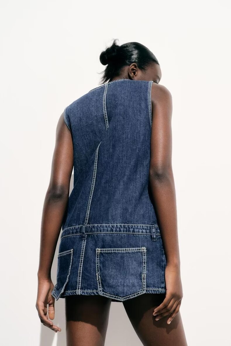 Denim Short Dress