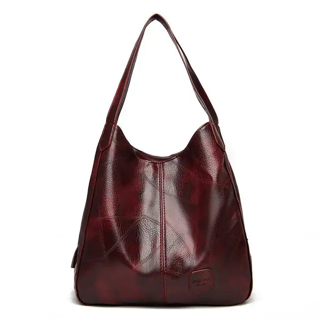 Bolso vintage de cuero PU para mujer