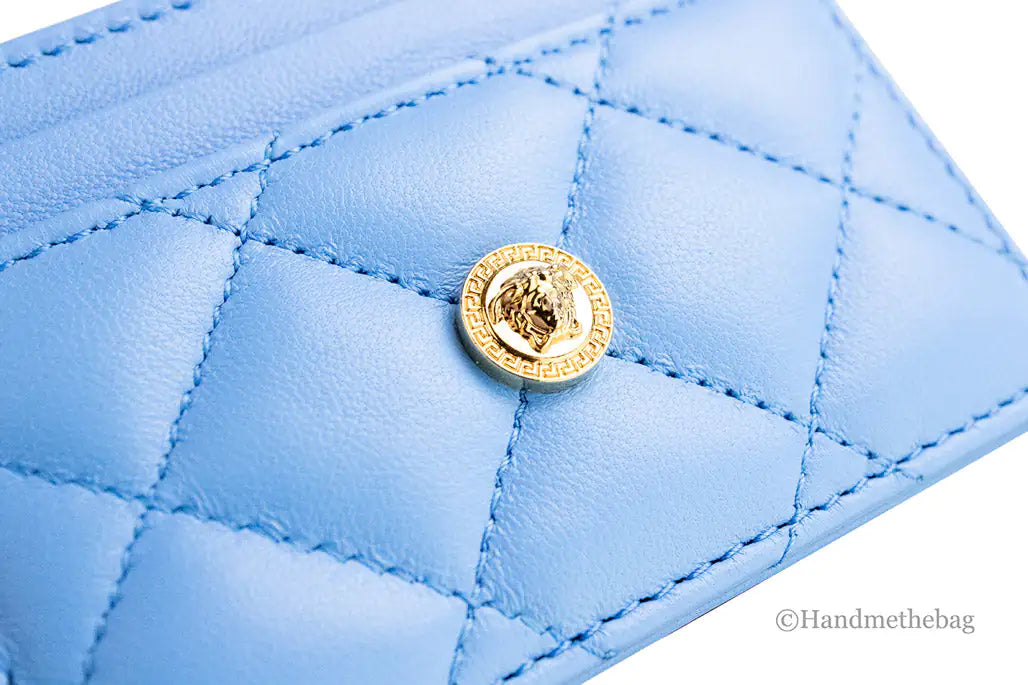 Versace - Medusa Blue Leather Card Case