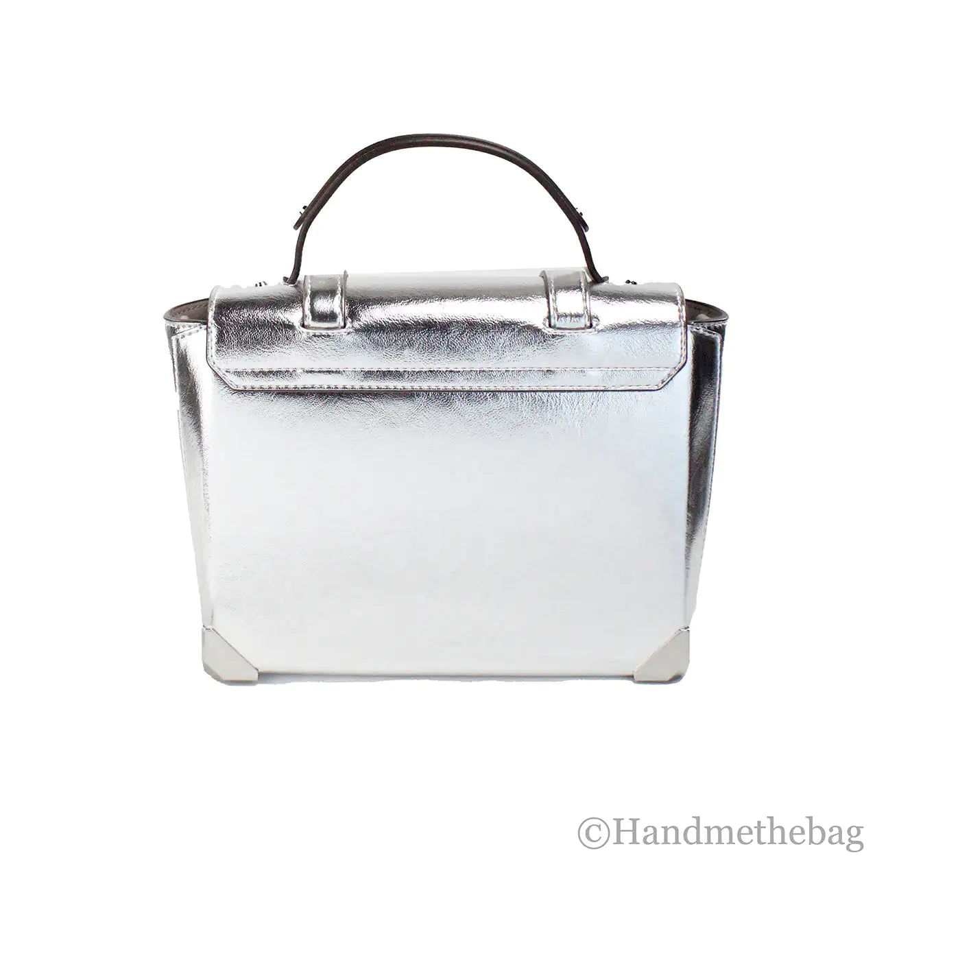 Michael Kors - Manhattan Metallic Silver Satchel