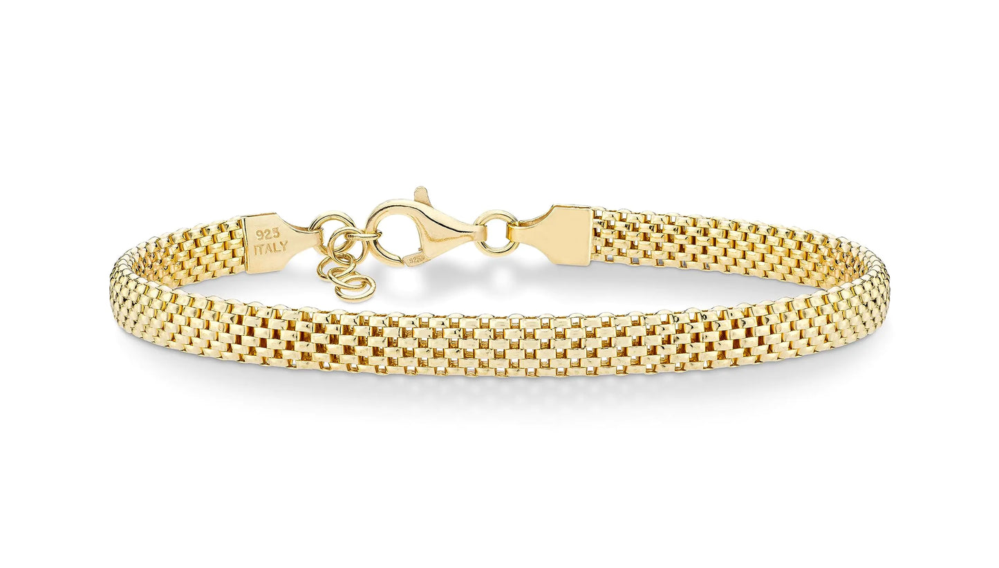 Mia Bella Gold Sterling Silver  Bracelet