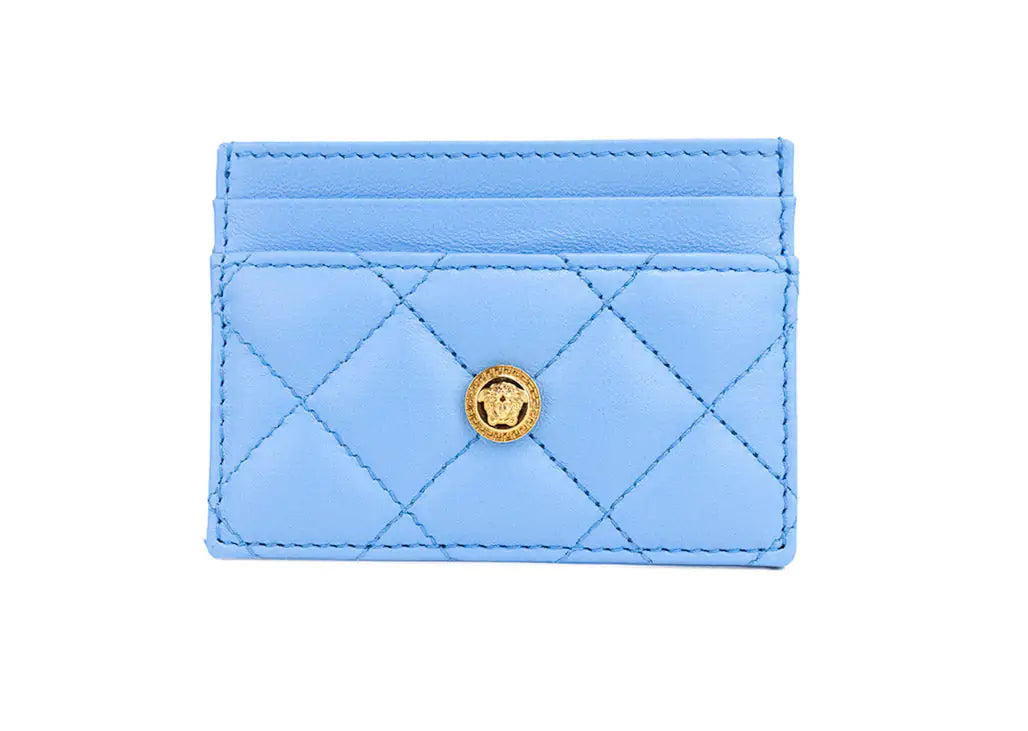 Versace - Medusa Blue Leather Card Case