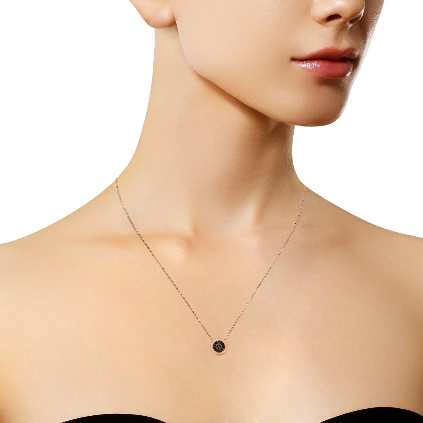 Black Rhodium Rose Gold  Necklace