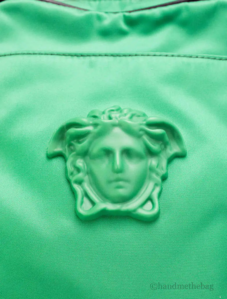 Versace - Green Nylon Medusa Crossbody Bag