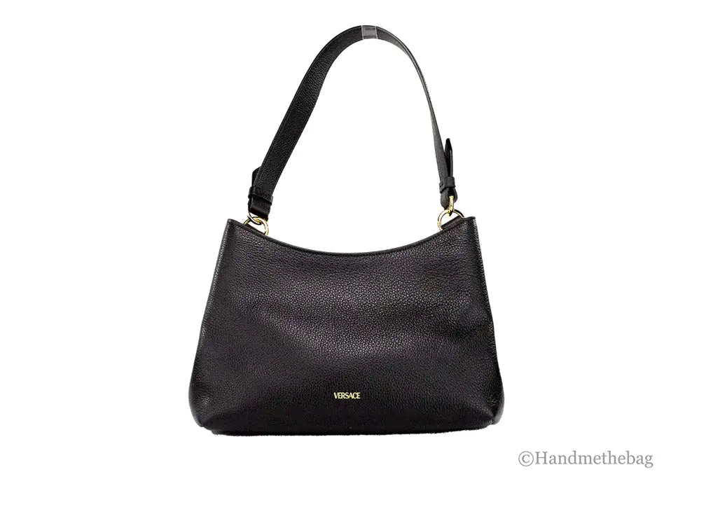 Versace - Black Leather Crossbody Shoulder Bag