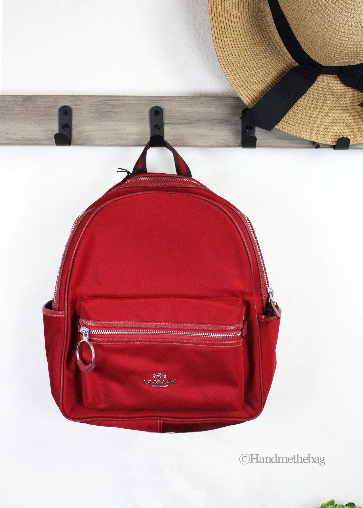 Coach - Ellis Red Shoulder Backpack