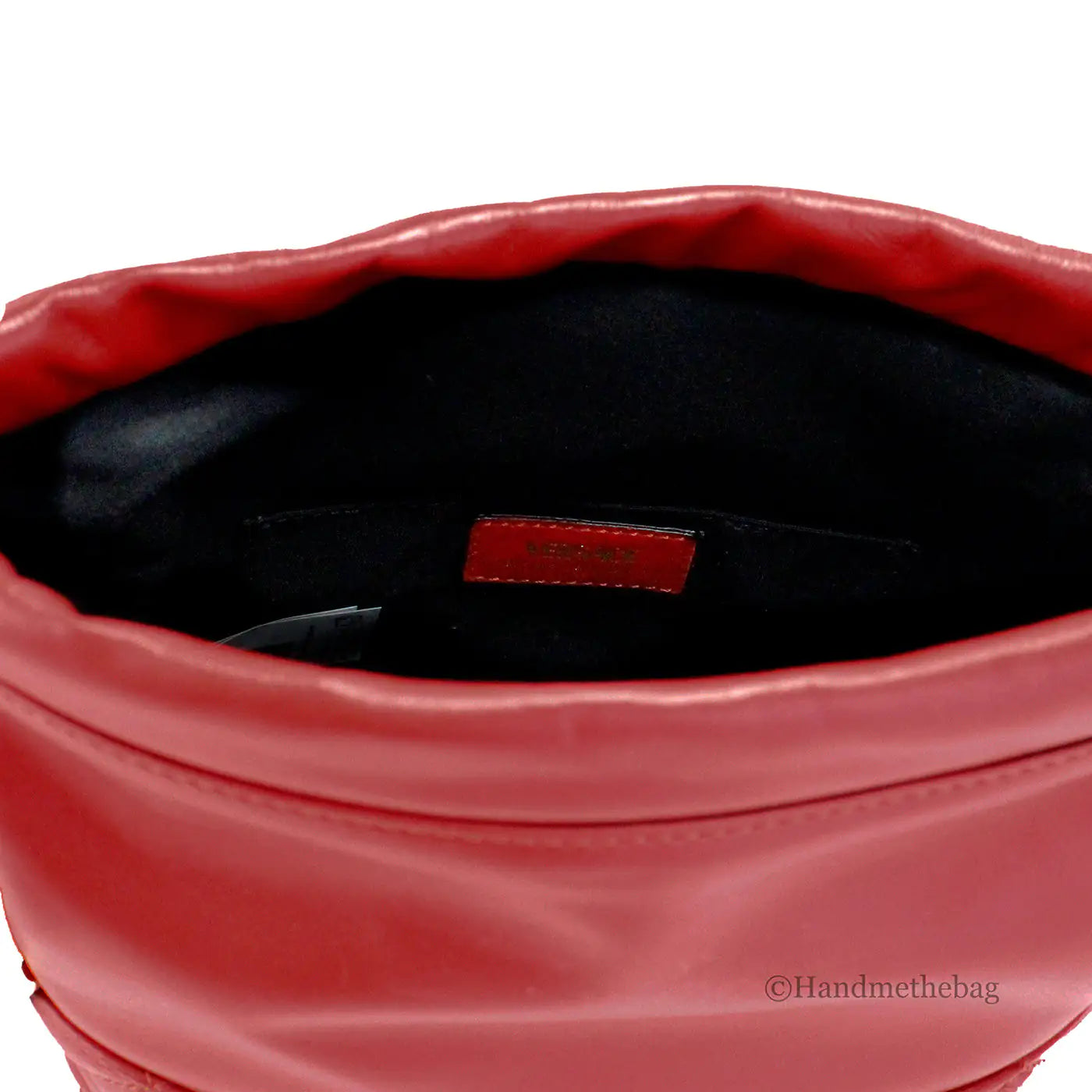 Versace - Red Leather Bucket/Crossbody Bag