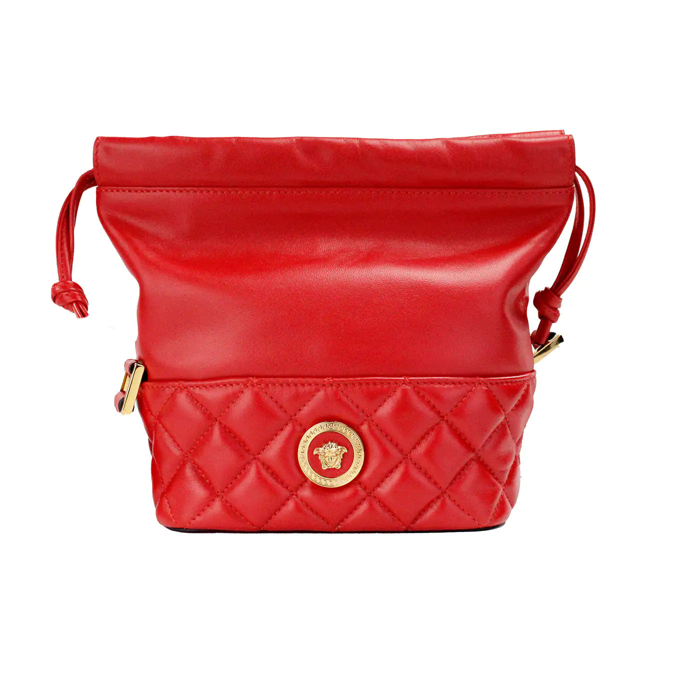 Versace - Red Leather Bucket/Crossbody Bag