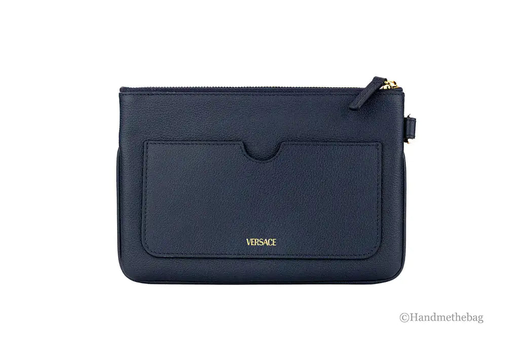 Versace - Leather Wristlet Clutch