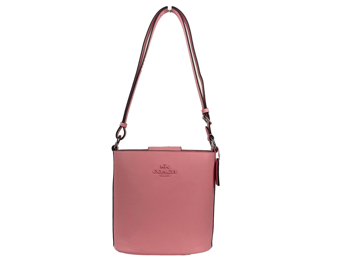 Coach - Leather Bucket Crossbody Bag