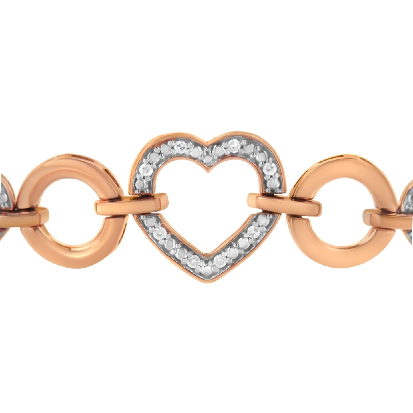 14K Rose Gold Diamond Bracelet