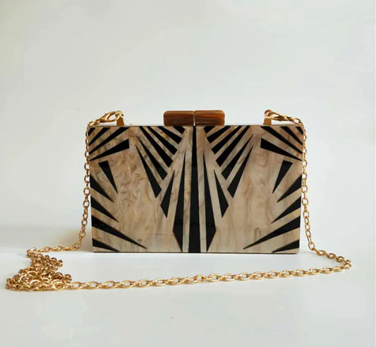 Evening Luxe Clutch - Black