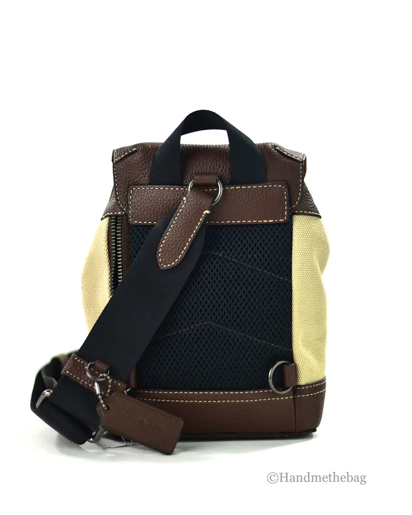 Coach - Hudson Leather Shoulder Backpack