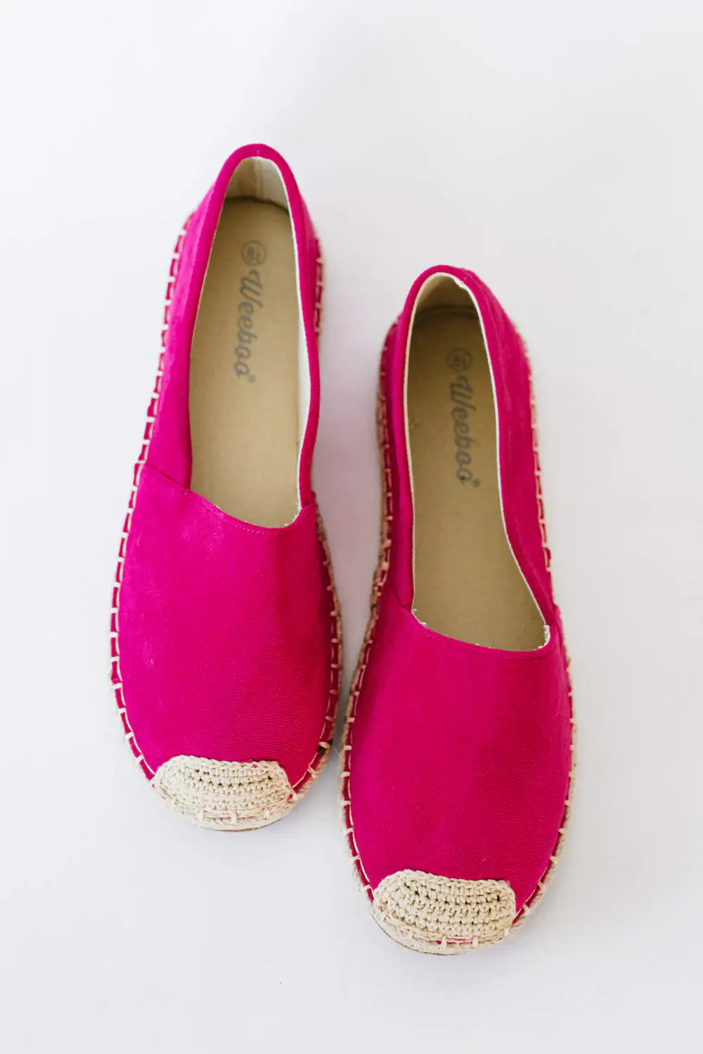 Espadrilles fuchsia décontractées