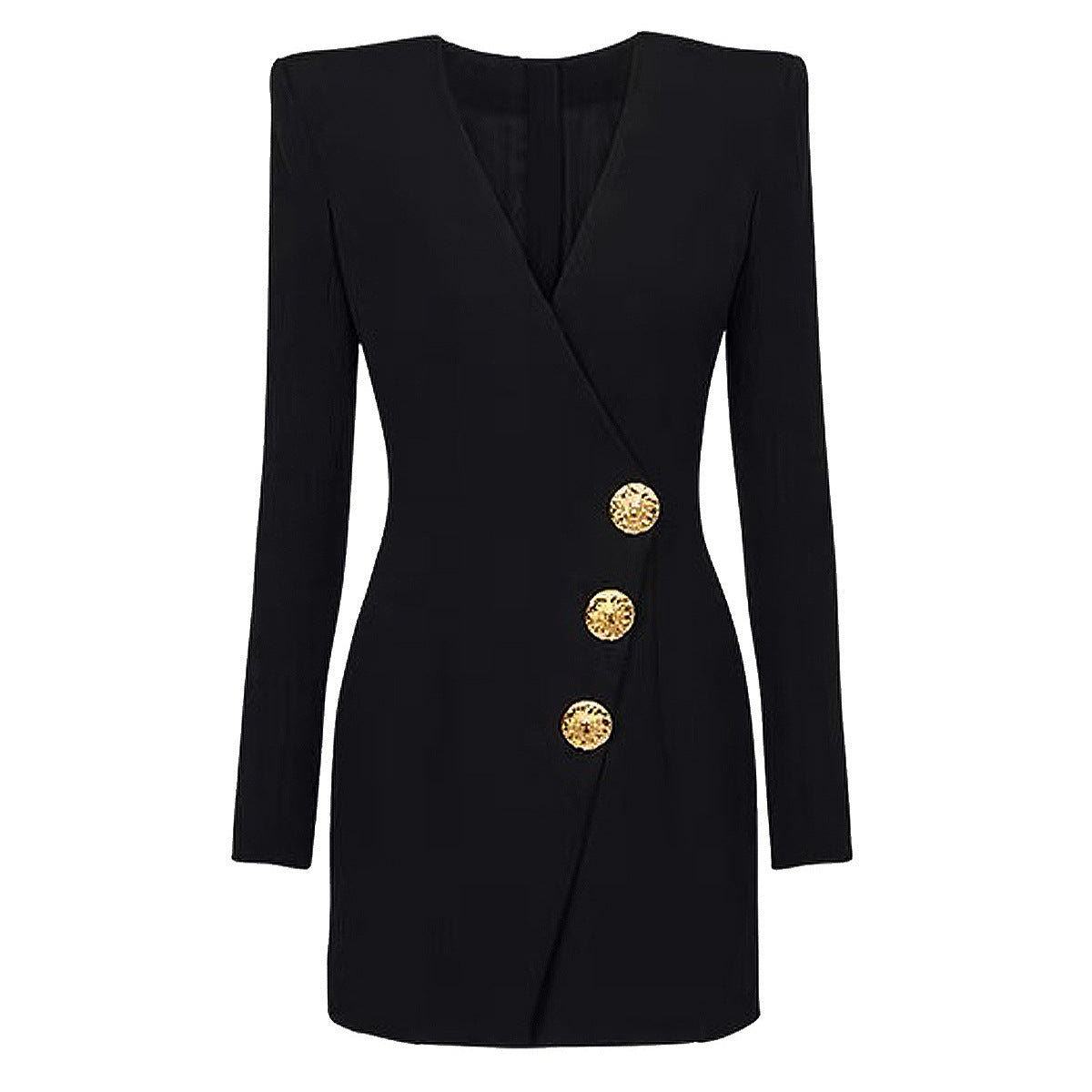 Slim Fit Long Sleeved Dress Coat