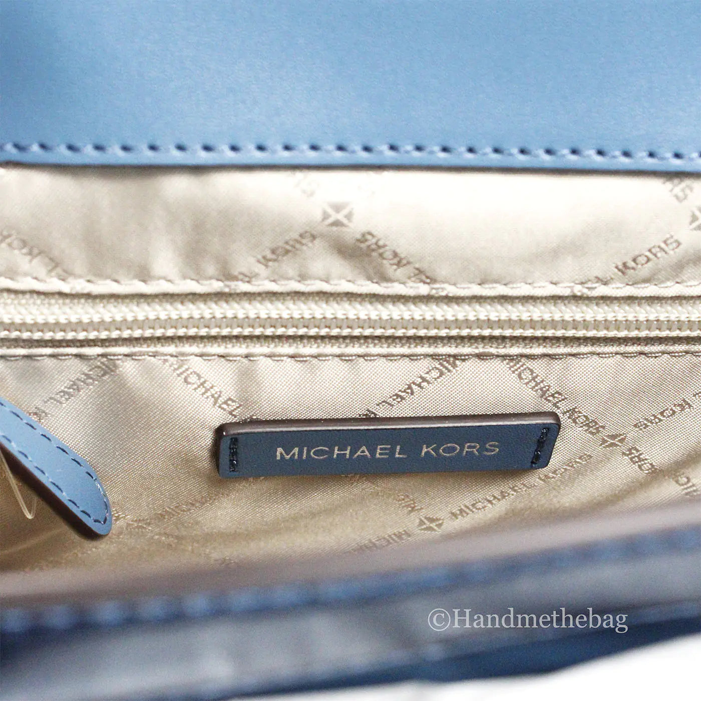 Michael Kors - Manhattan Metallic Teal Satchel