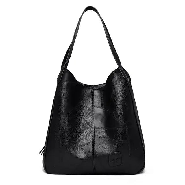 Bolso vintage de cuero PU para mujer