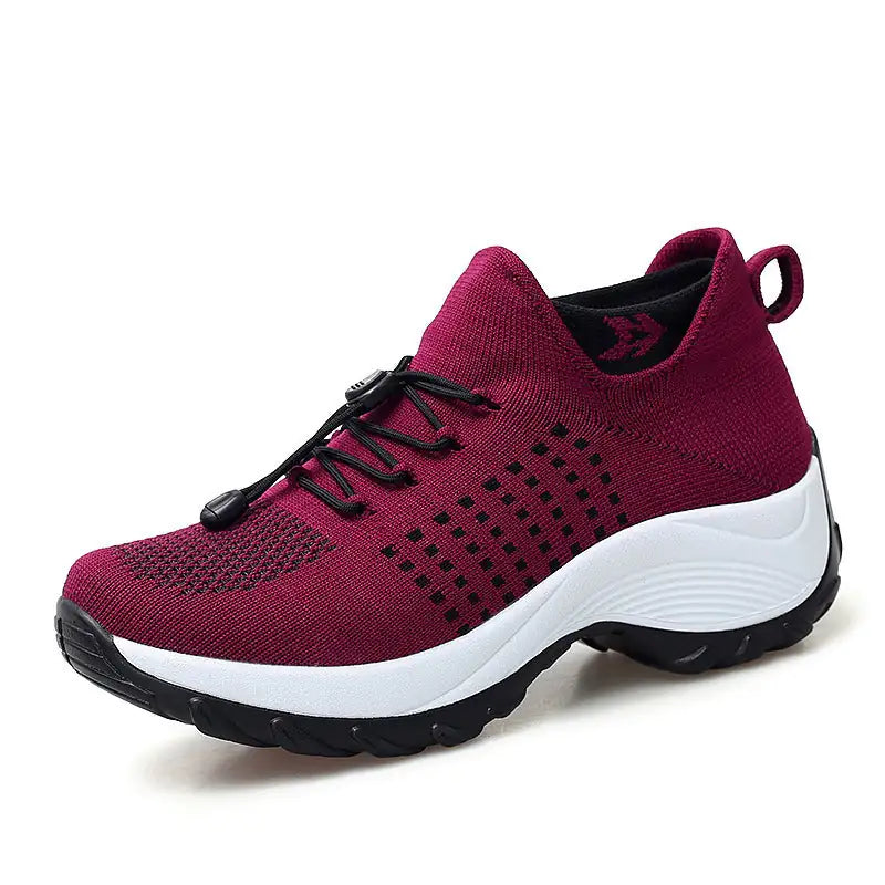 Baskets pour femmes, chaussures de course plates pour printemps et hiver