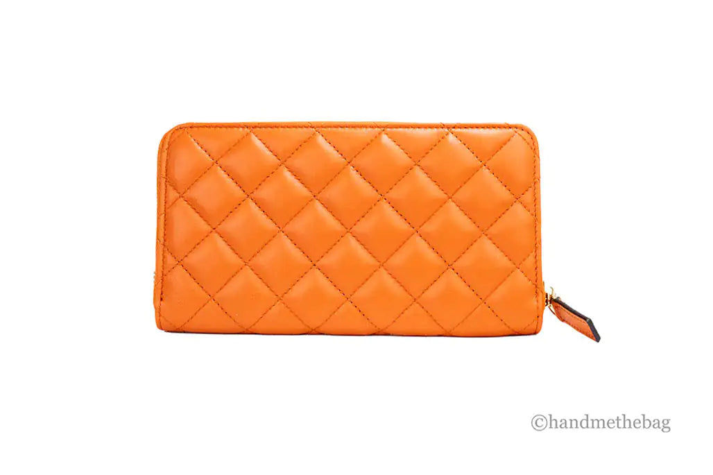 Versace - Quilted Leather Continental Wallet