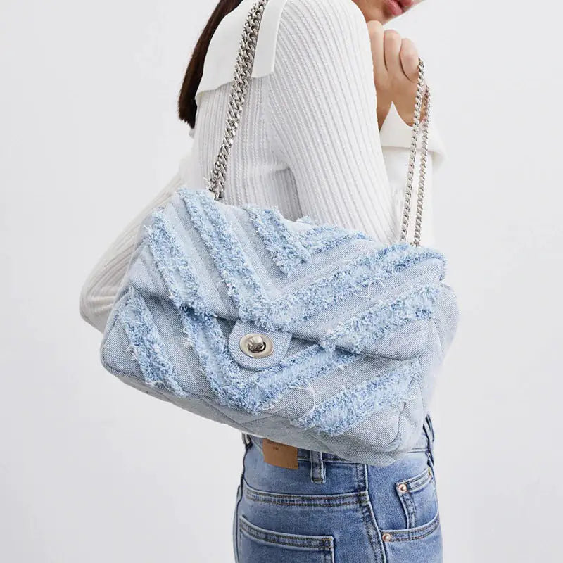 Sac chaîne en jean