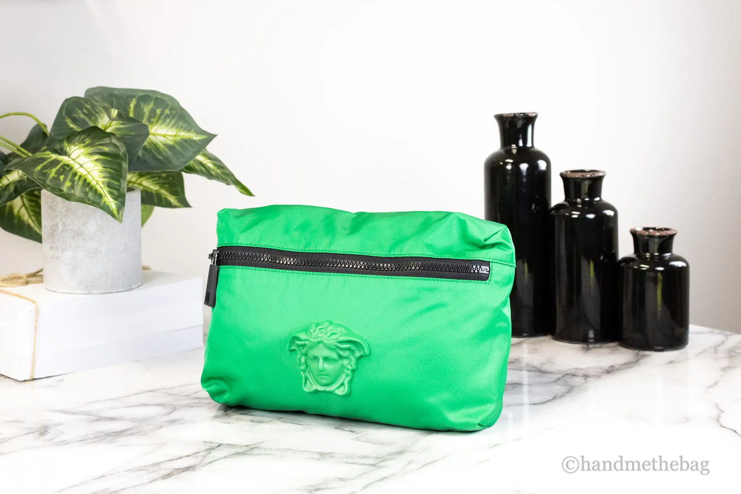 Versace - Green Nylon Medusa Belt Bag