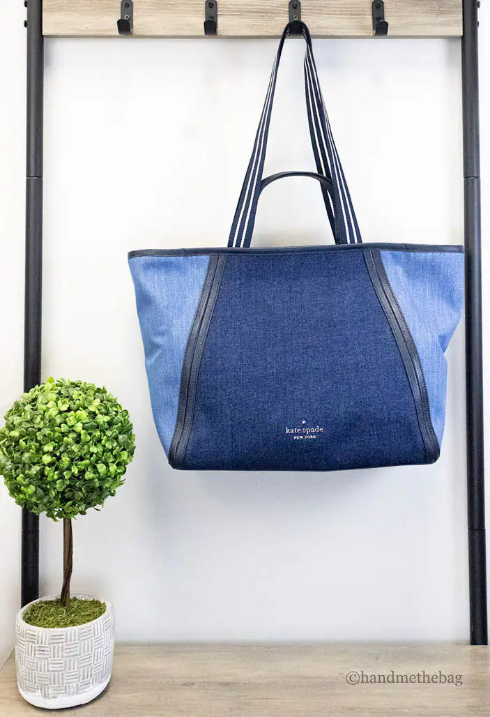 Kate Spade - Large Denim Slouchy Tote