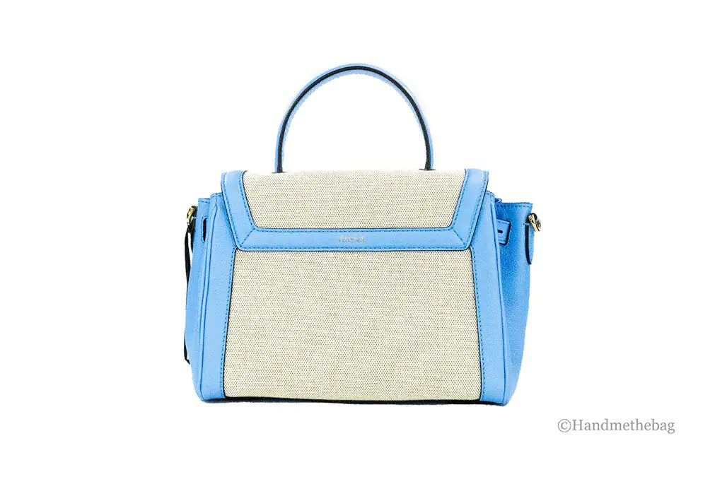 Versace - La Medusa Blue Leather Tote