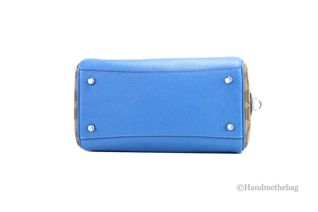 Coach - Rowan Blue Leather Satchel