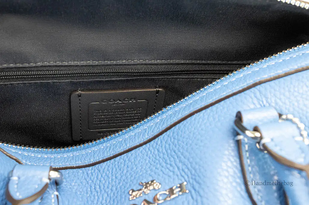 Coach - Rowan Blue Leather Satchel