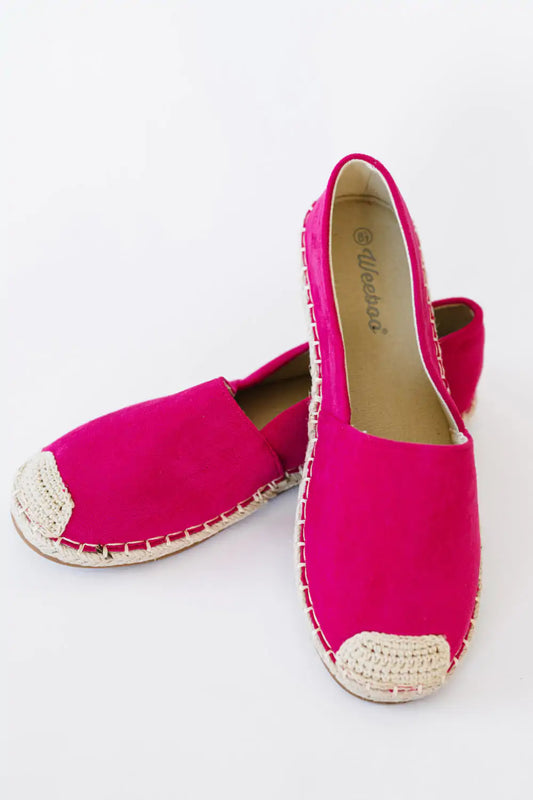 Espadrilles fuchsia décontractées