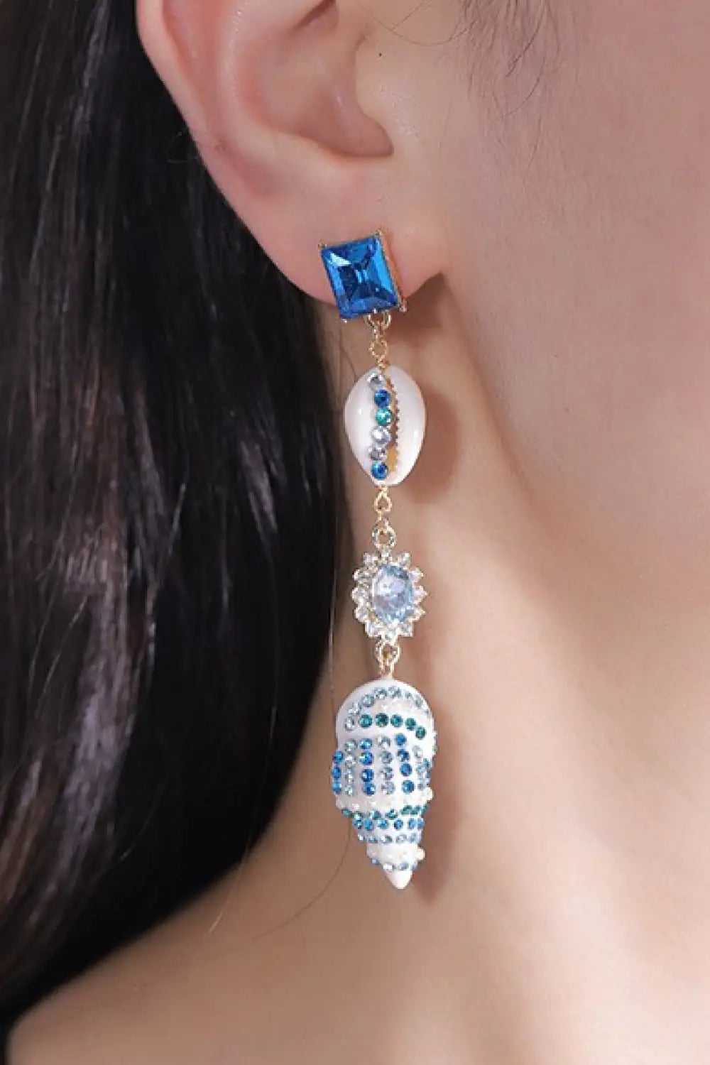 Conch Drop Earrings