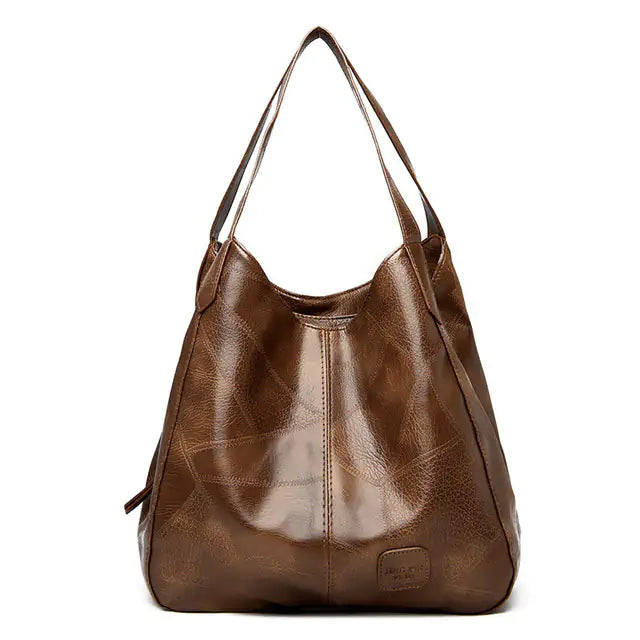 Bolso vintage de cuero PU para mujer