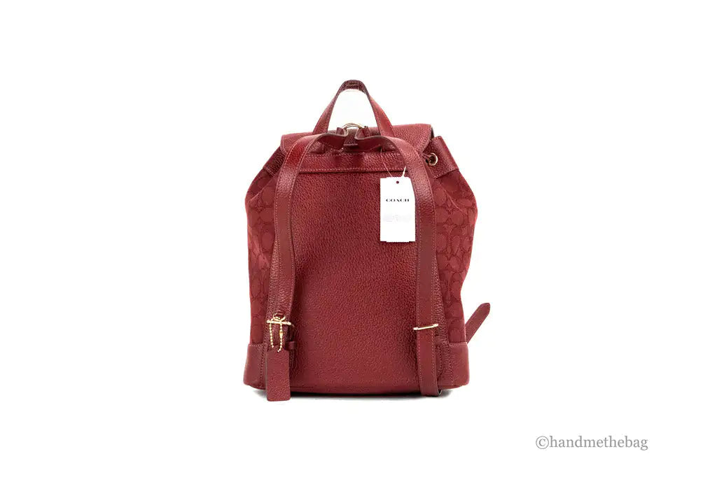 Coach - Jacquard Canvas Logo Backpack