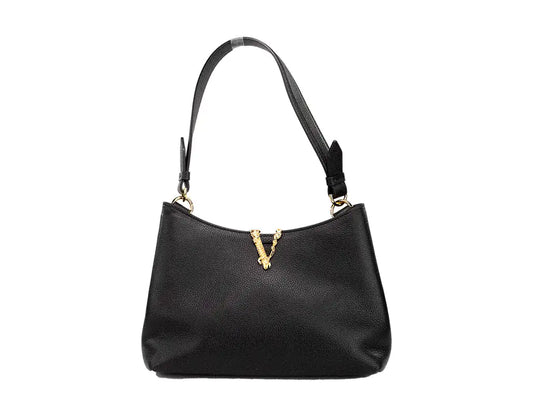 Versace - Black Leather Crossbody Shoulder Bag