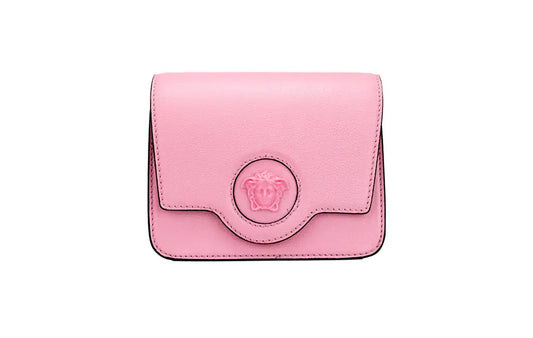 Versace - La Medusa Small Pink Leather Evening Bag