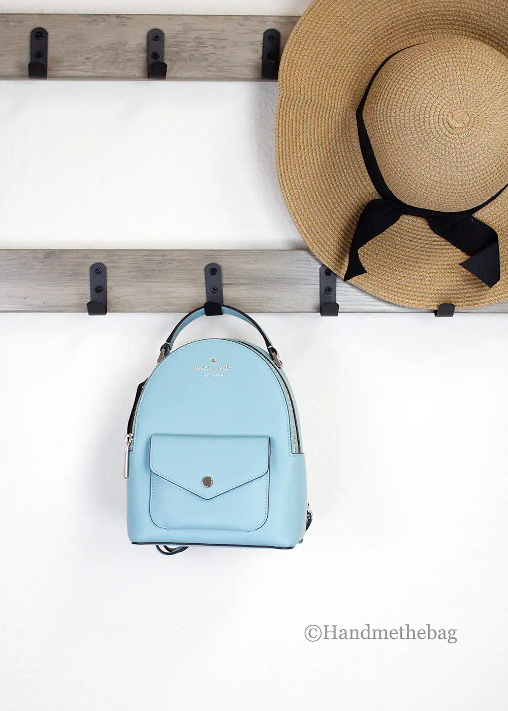 Kate Spade - Blue PVC Leather Backpack