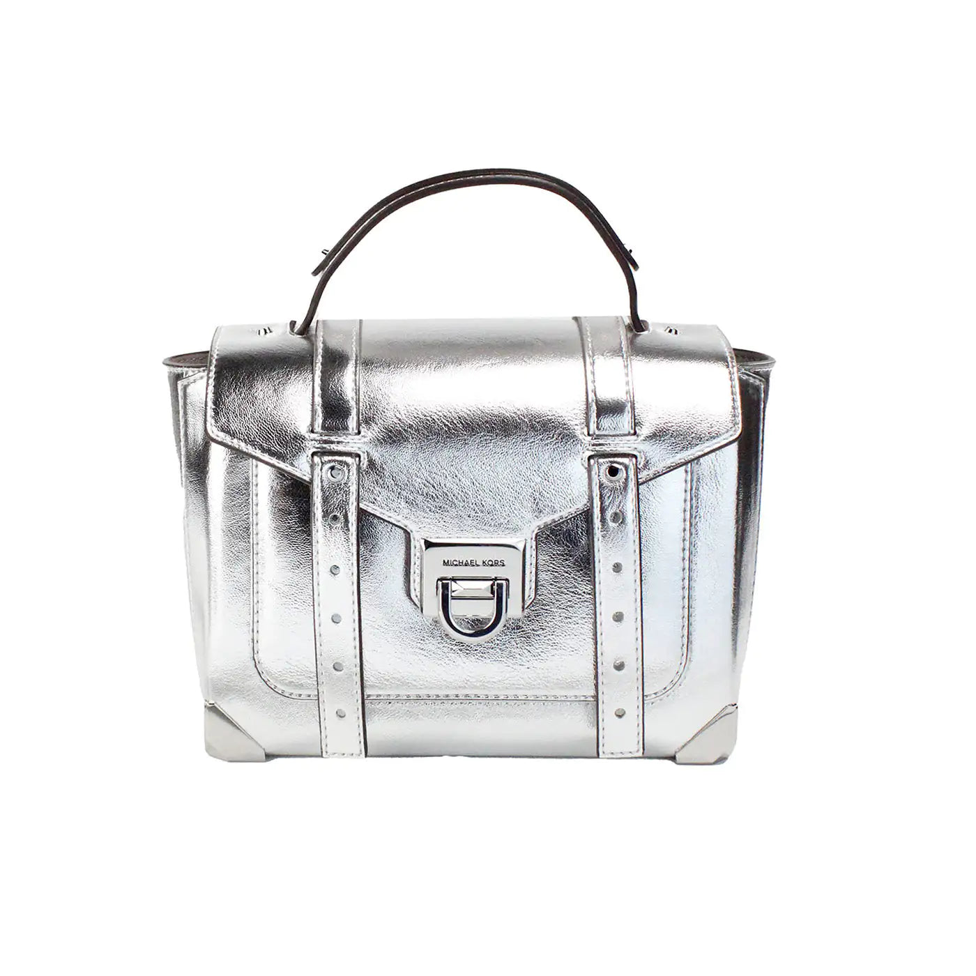 Michael Kors - Manhattan Metallic Silver Satchel