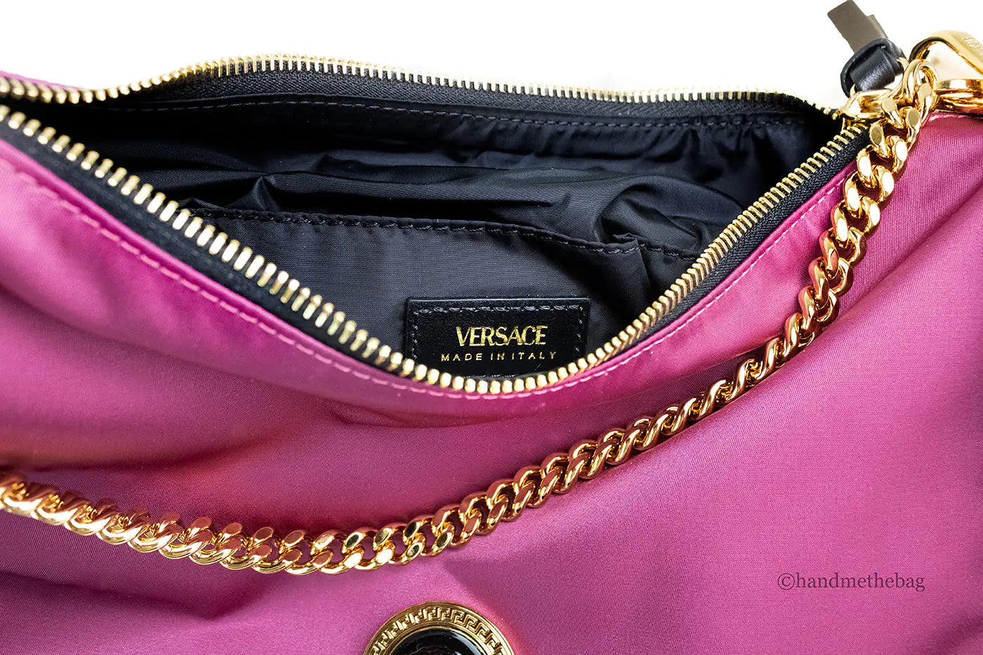 Versace - Dahlia Nylon Medusa Crossbody Shoulder Bag