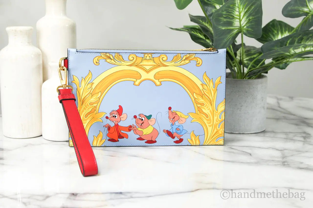 Versace - Disney Cinderella Printed Leather Pouch