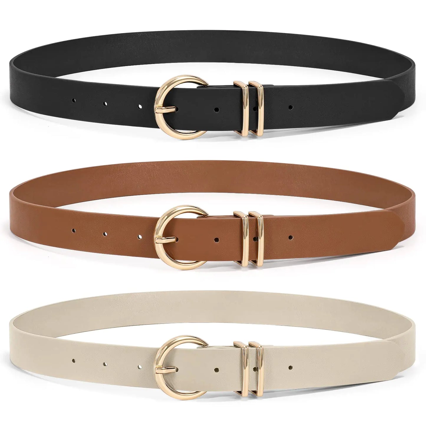 3 Pack Women Belts