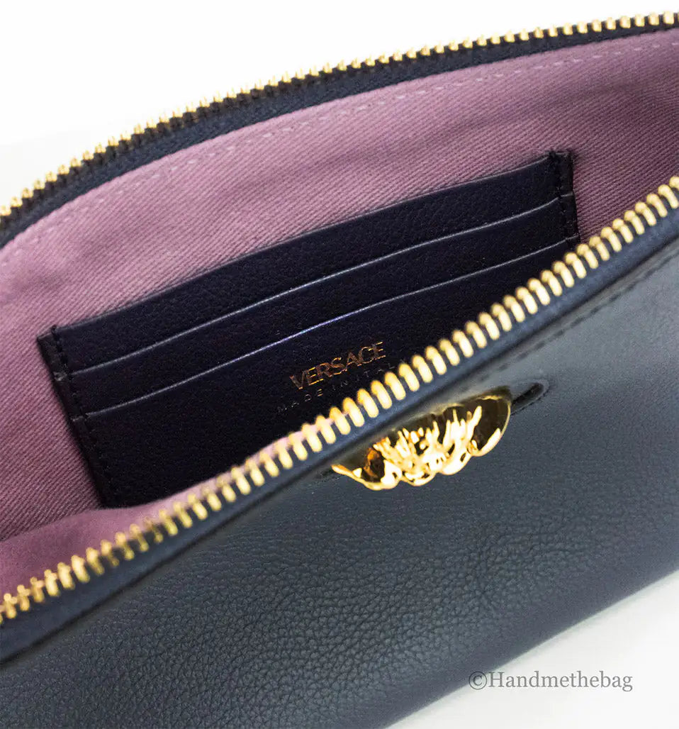 Versace - Leather Wristlet Clutch