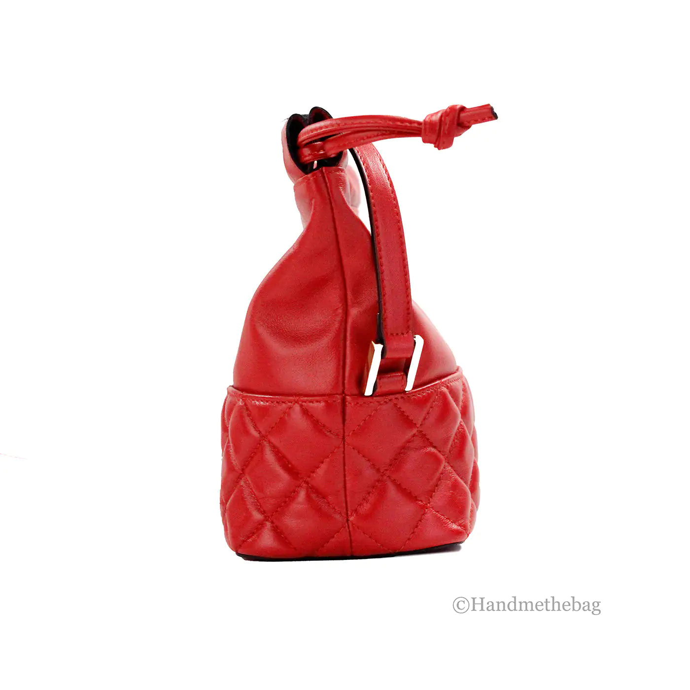 Versace - Red Leather Bucket/Crossbody Bag