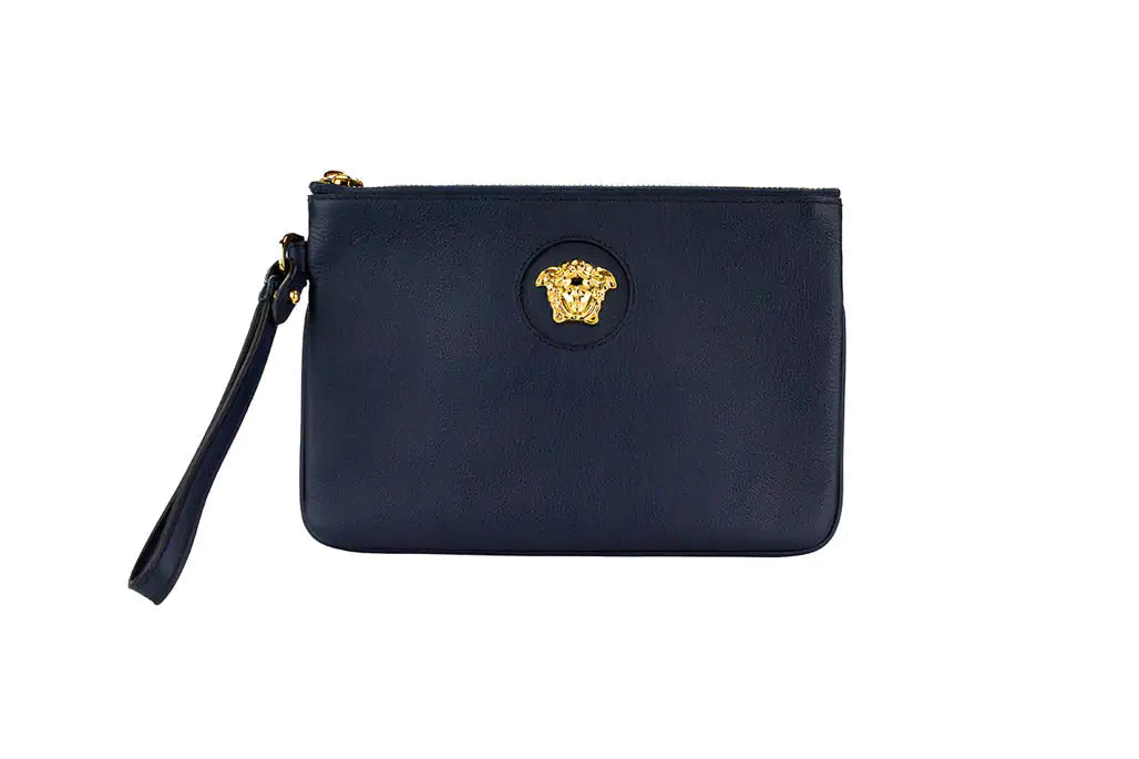 Versace - Leather Wristlet Clutch