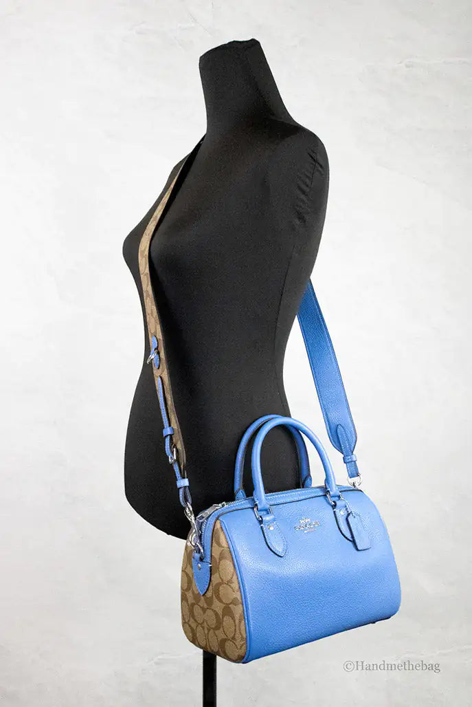 Coach - Rowan Blue Leather Satchel